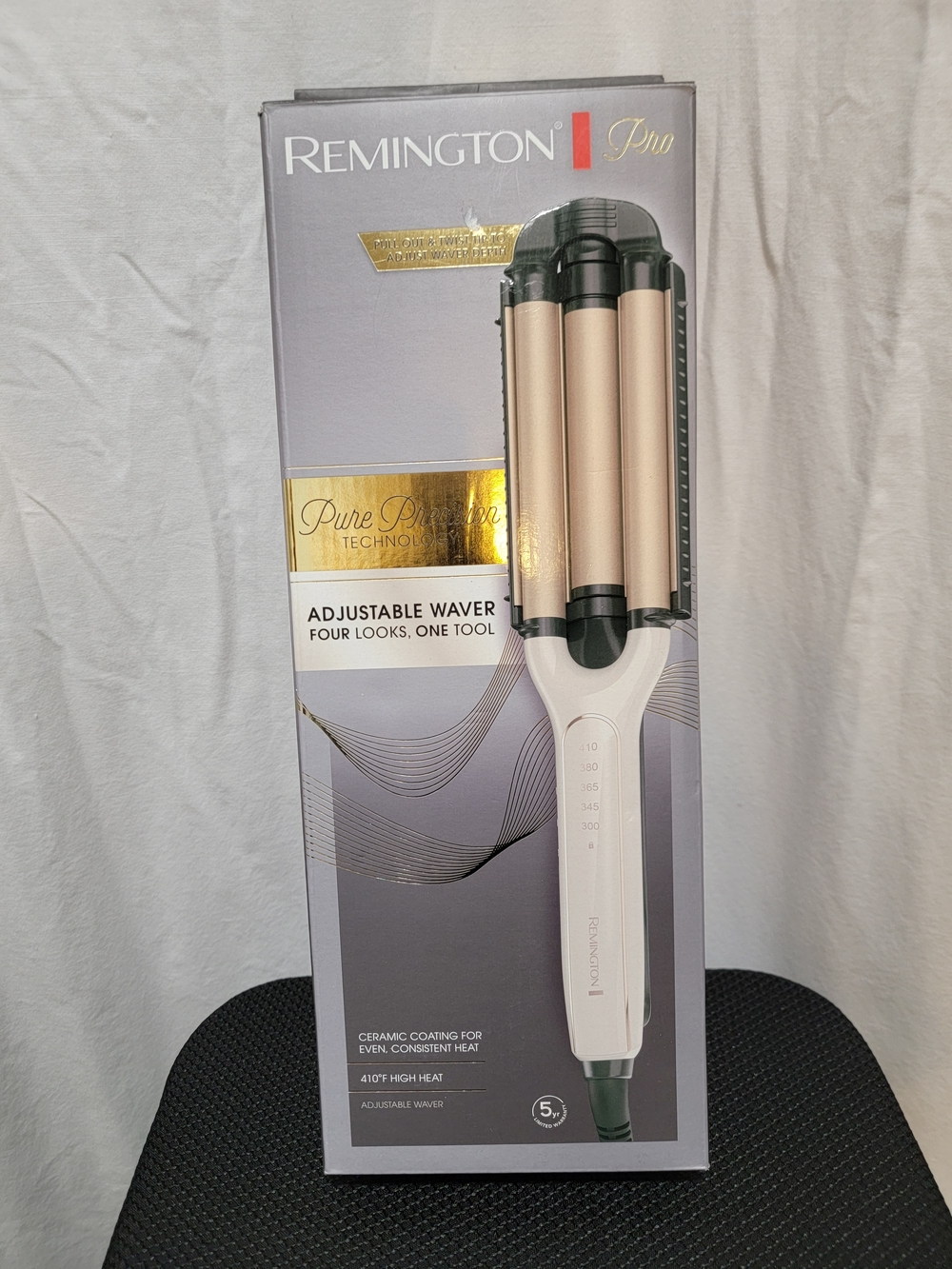 Remington Pro Adjustable Waver in Champagne/Black